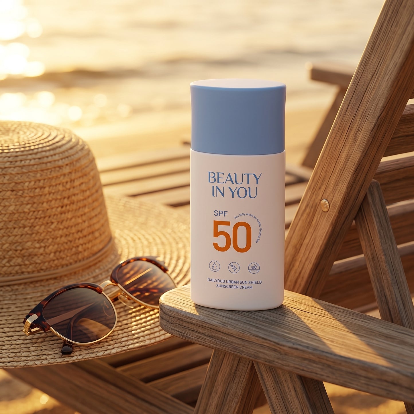 Beauty In You™ SPF 50 Sunscreen – Hydrating Daily Face & Body Sunscreen