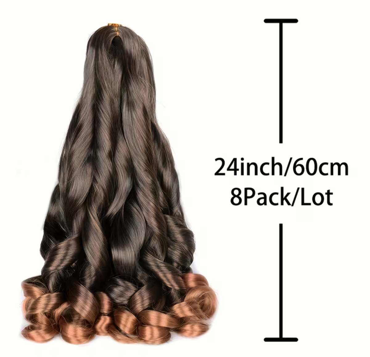 Loose Wavy Bouncy Braiding Hair Spiral Curly Crochet