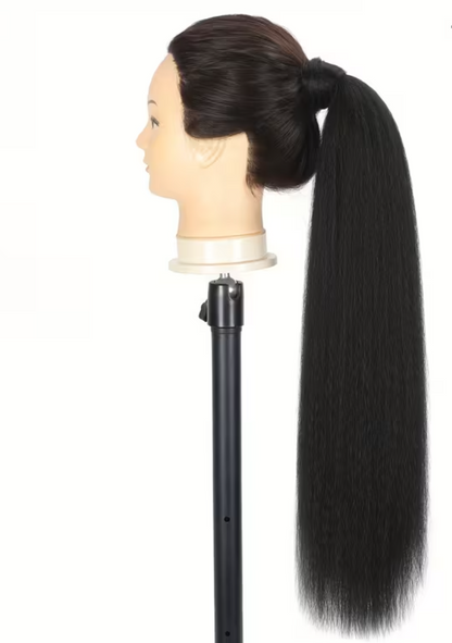 Synthetic Kinky Straight Ponytail Extension Wrap