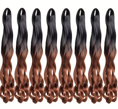 Loose Wavy Bouncy Braiding Hair Spiral Curly Crochet