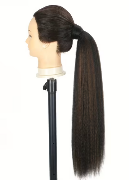 Synthetic Kinky Straight Ponytail Extension Wrap