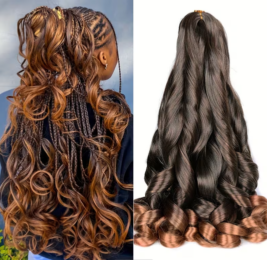 Loose Wavy Bouncy Braiding Hair Spiral Curly Crochet