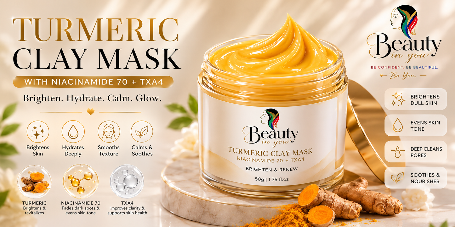 Beauty in You™ Turmeric Clay Mask | Korean Inspired