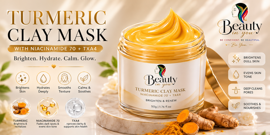 Beauty in You™ Turmeric Clay Mask | Korean Inspired