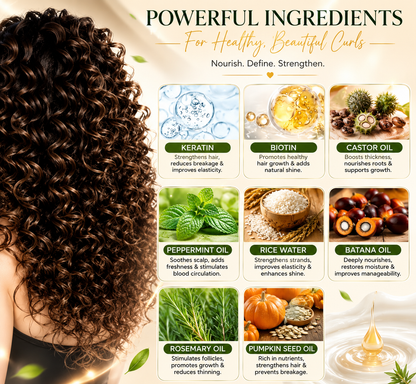 Beauty In You™ Curl Revival 9-in-1 Defining Cream – Hydration, Shine & Long-Lasting Curl Hold