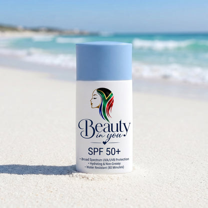 Beauty In You™ SPF 50 Sunscreen – Hydrating Daily Face & Body Sunscreen