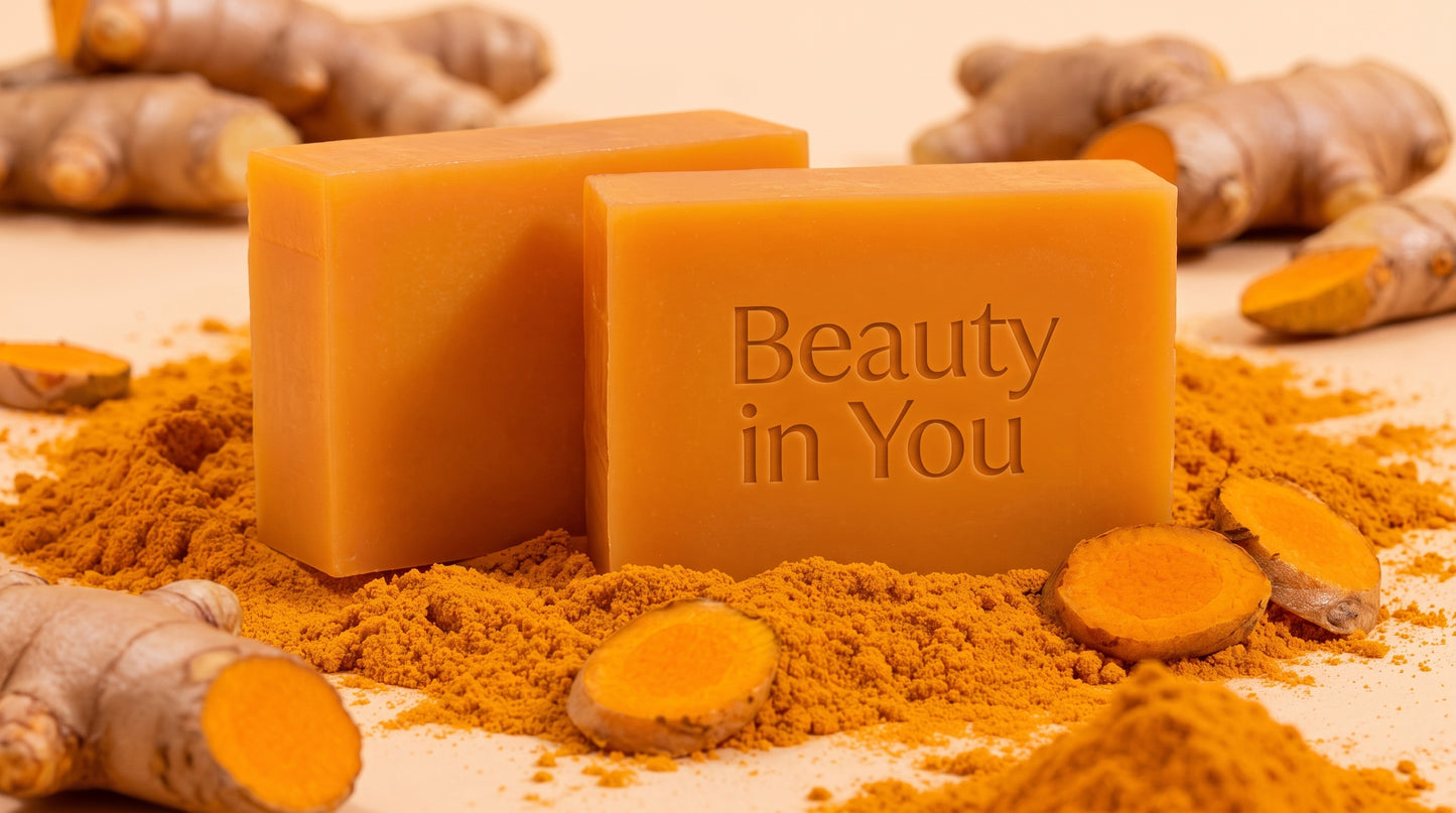 Beauty In You™ Premium Turmeric Soap – Brightening & Hydrating Face & Body
