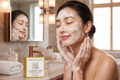 Beauty In You™ Premium Turmeric Soap – Brightening & Hydrating Face & Body